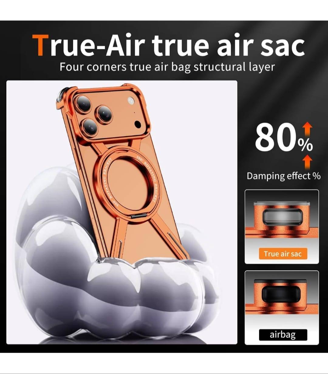 OATSBASF Metal Bumper Magsafe Stand for iPhone 17 Series i - Image 2