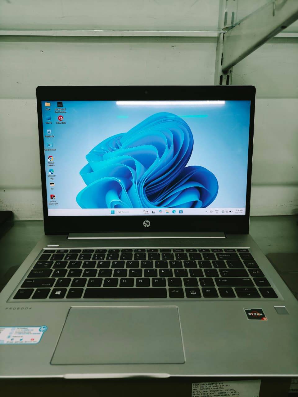 HP ProBook Ryzen 5 3500U in Paradise Chowmahuni Silver Laptop - Image 1