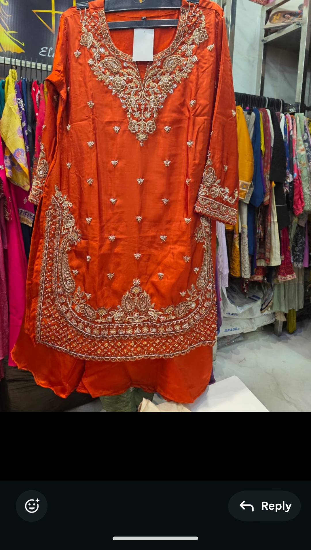 Libas House of Fashions Embroidered Orange Kurti in Salon - Festive Wear -  - Buy Online at LIBAS A HOUSE OF FASHIONS