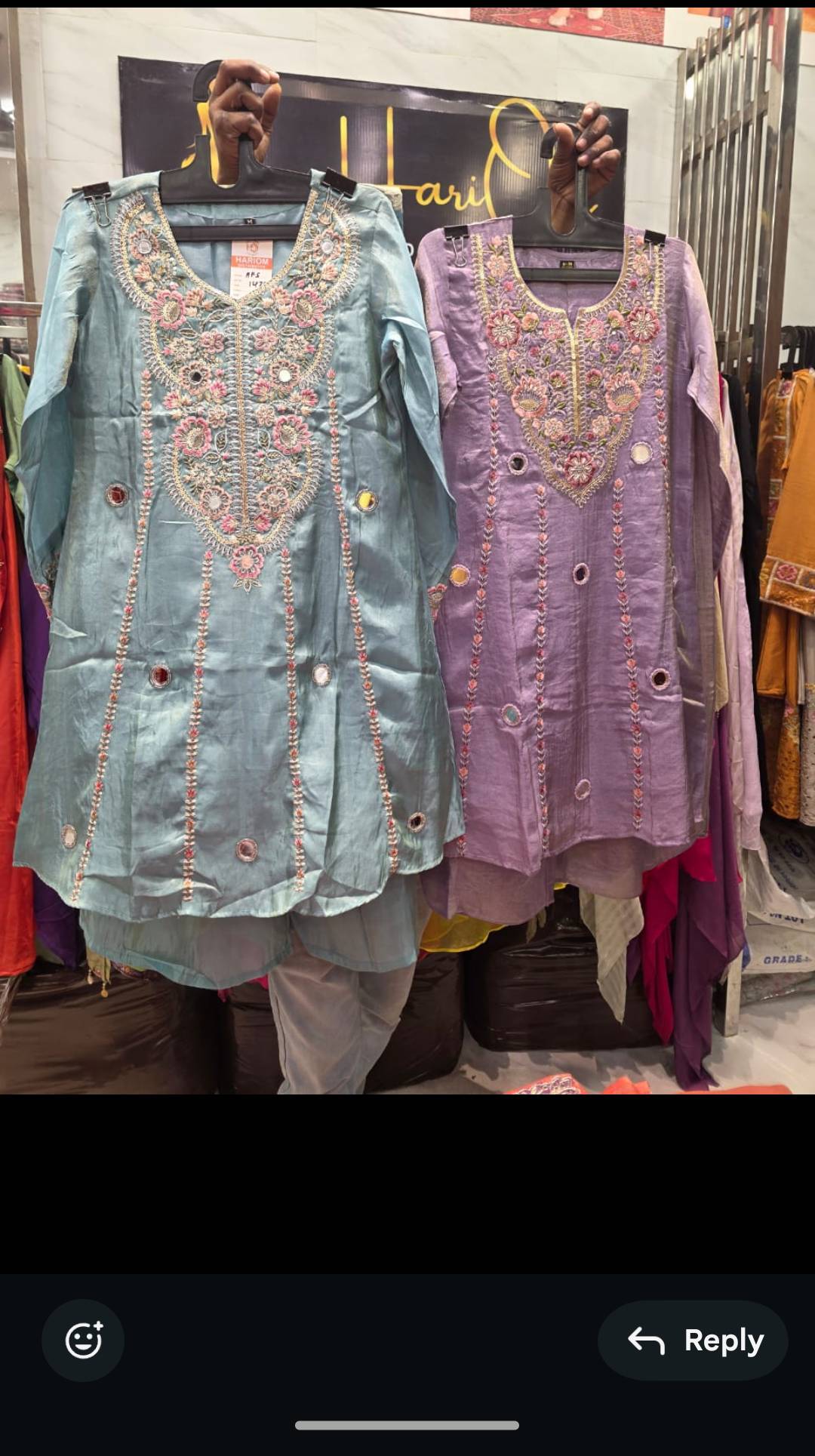 Libas House of Fashions Embroidered Orange Kurti in Salon - Festive Wear - Image 1