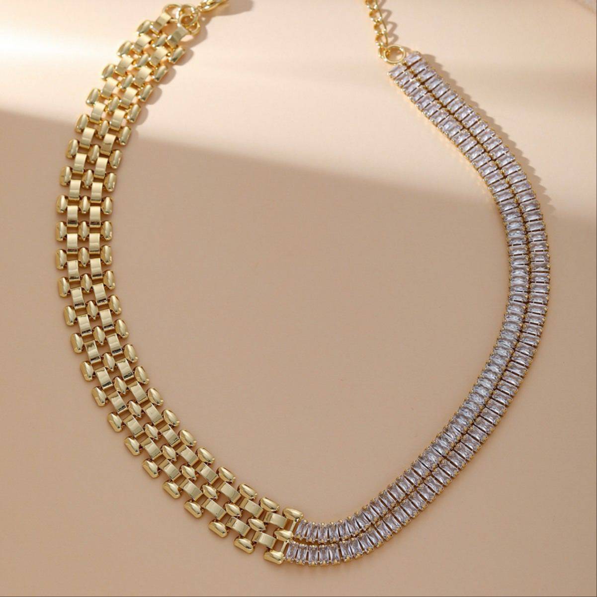 Usha Arts Shop Choker Necklace in Malad West Dual-Tone Elegance