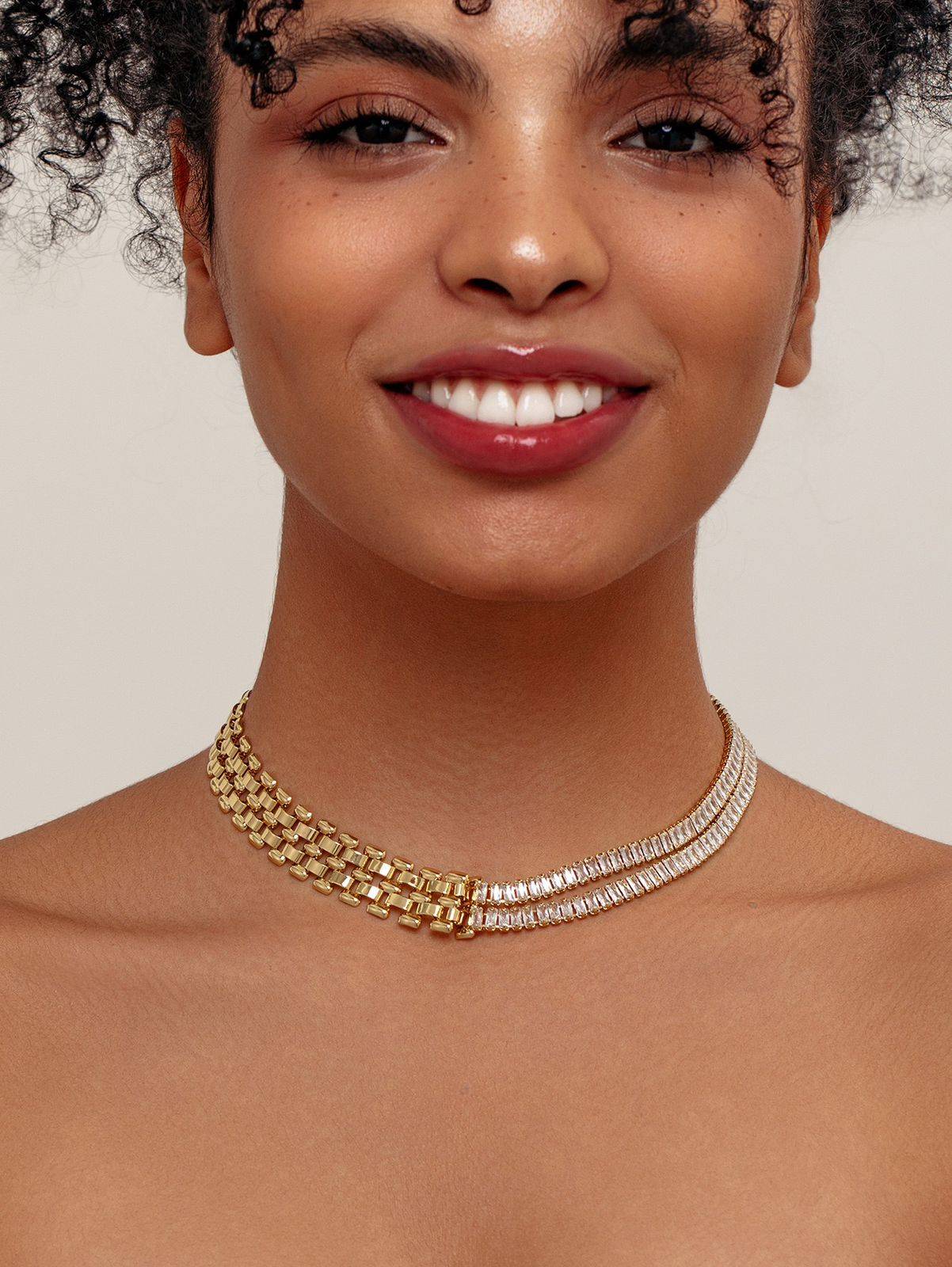 Usha Arts Shop Choker Necklace in Malad West Dual-Tone Elegance - Image 3