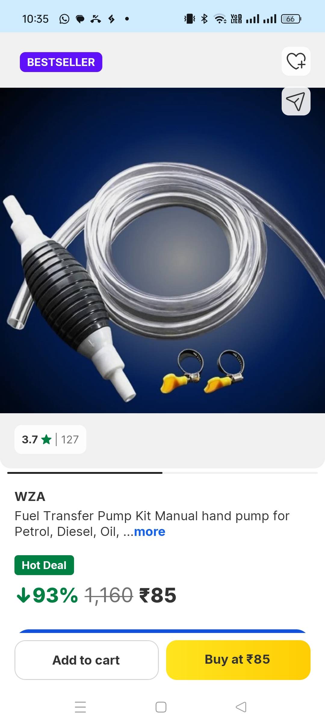 Chaudhary Hardware Fuel Transfer Pump Kit in Banjar - Efficient Manual Pump -  - Buy Online at CHAUDHARY HARDWARE