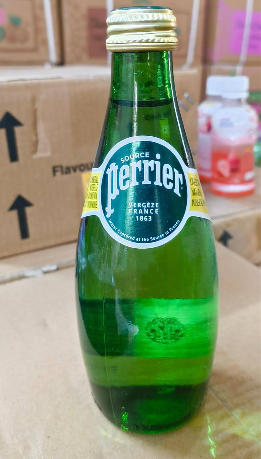 Perrier Carbonated Mineral Water in 7 WOOD STREET Refreshing Bubbles -  - Buy Online at THE CLUB SHOP
