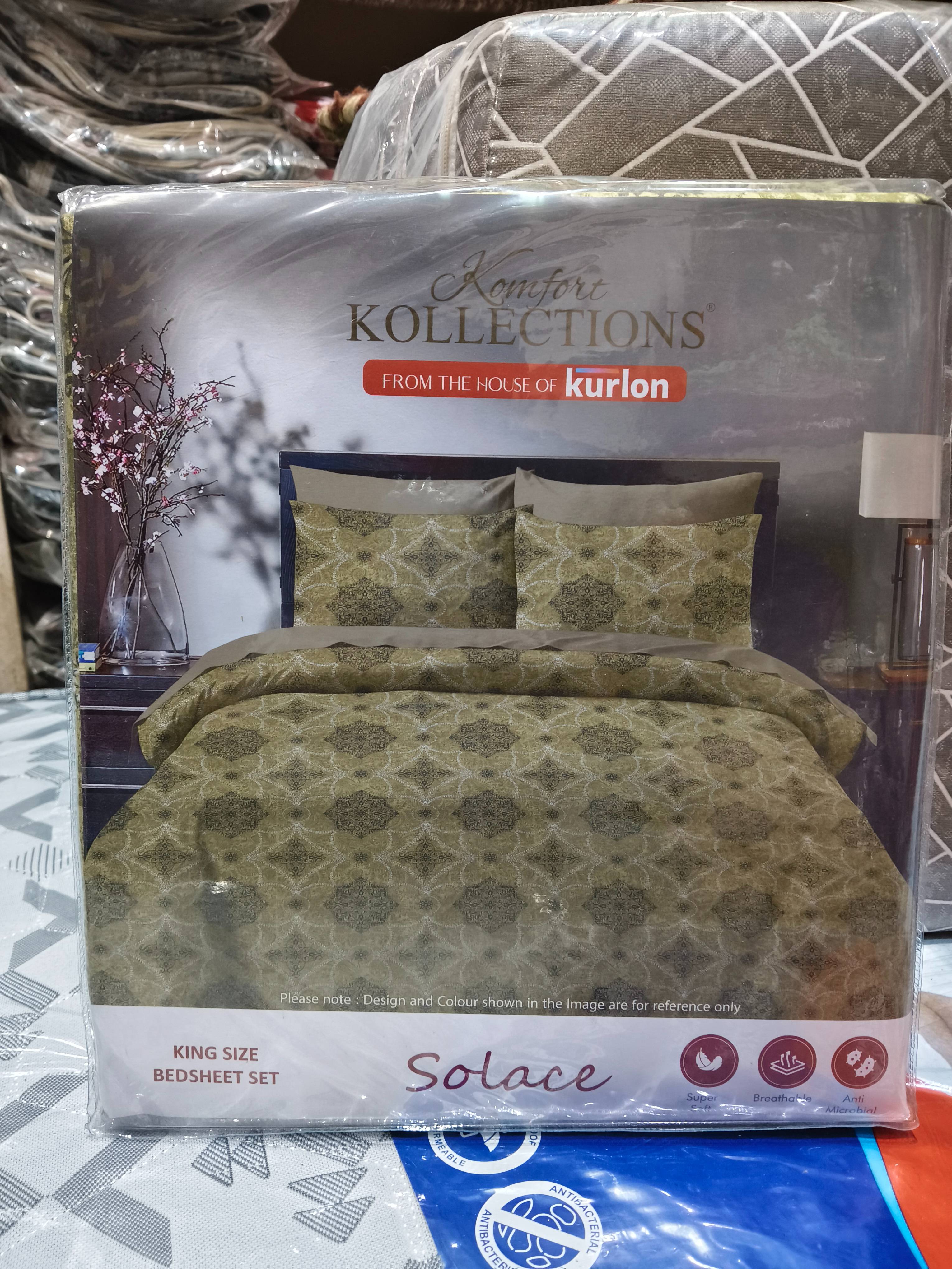  Komfort Kollections King Size Bedsheet Set in Mungra Badshahpur Soft Fabric PRANSHU SAHU PRANSHU FOAM HOUSE  PRATAPGARH ROAD  MUNGRA BADSHAHPUR LANDMARK NEAR HDFC BANK