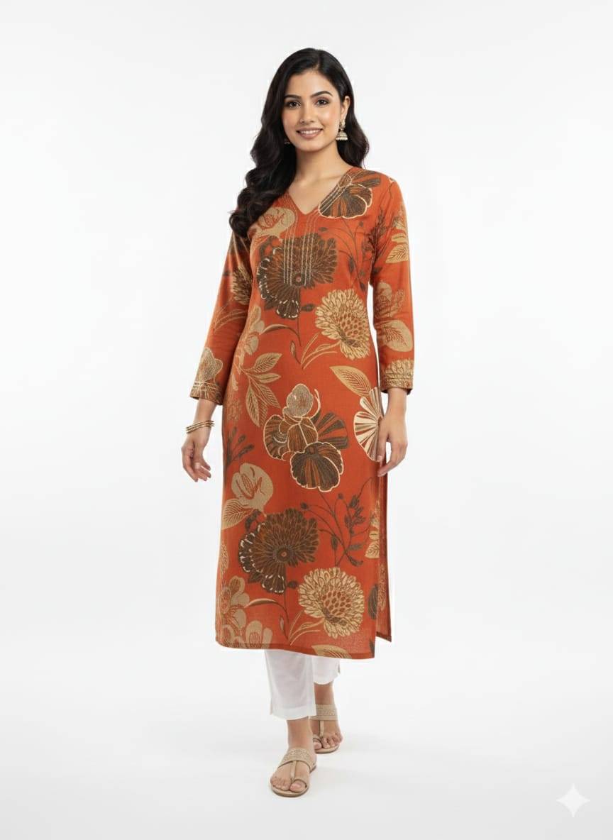 Women's Kurti in Bengaluru: Floral Kurti (aauasa) for Elegant Style -  - Buy Online at H K FASHION
