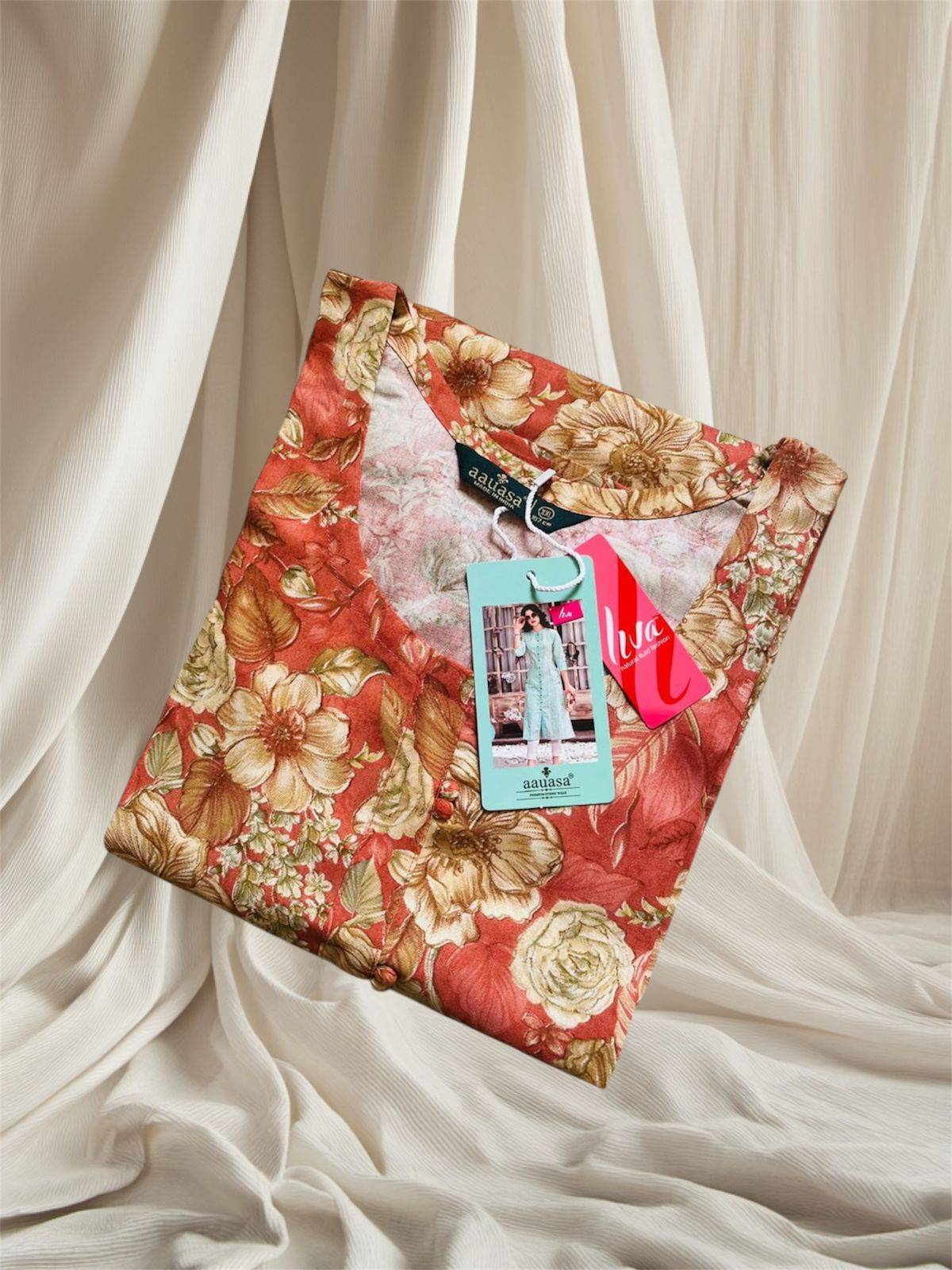 Women's Kurti in Bengaluru: Floral Kurti (aauasa) for Elegant Style - Image 1