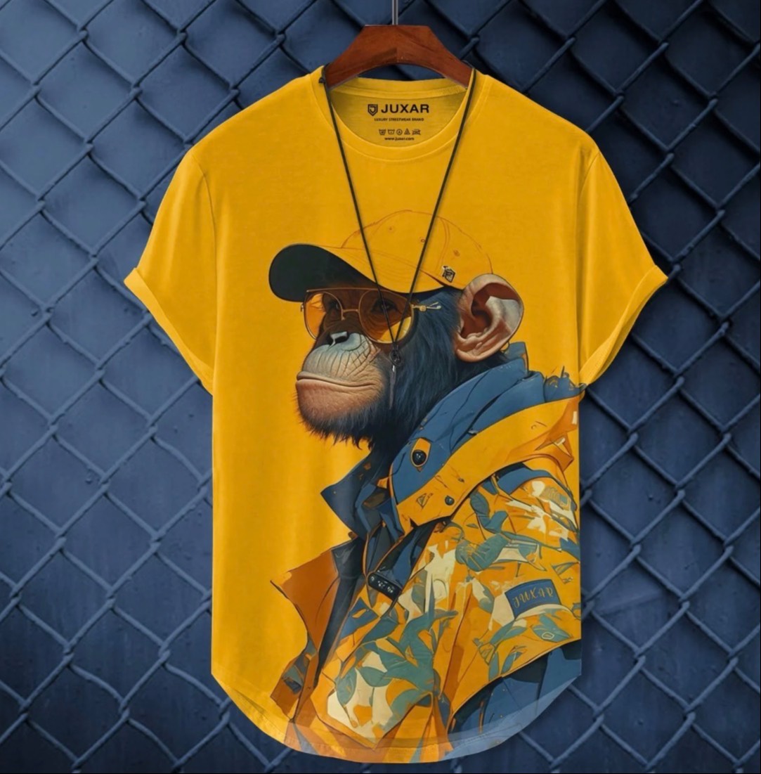 Juxar Trendy Monkey Graphic T-Shirt in Chapar - Vibrant Design -  - Buy Online at S PARBIN CLOTH STORE