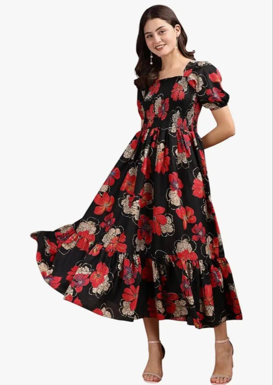 Ghoomar Collection Long Midi One Piece in Pimprala - Elevate Your Style -  - Buy Online at GHOOMAR COLLECTION