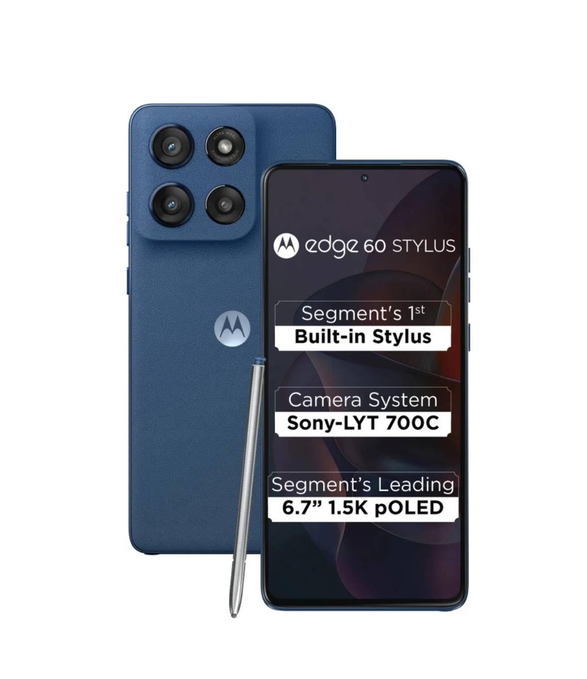 MOTOROLA Edge 60 Stylus in SATRIKH, PANTONE Surf the Web, 256GB Storage, 8GB RAM -  - Buy Online at GMS WORLD