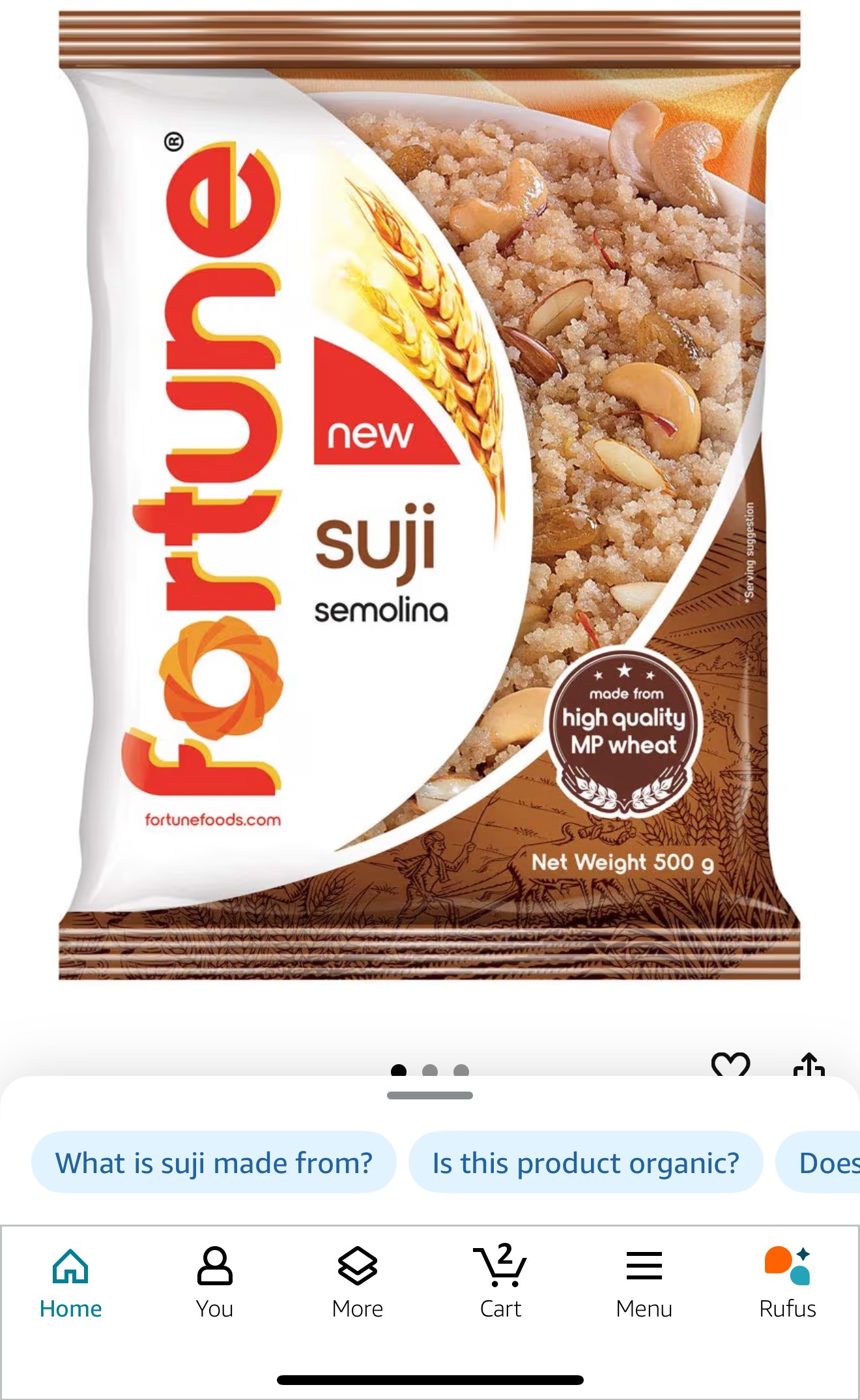 Fortune Suji Semolina in Bada - Premium Quality -  - Buy Online at KUMBHAR KHALID MAHAMADSALIM