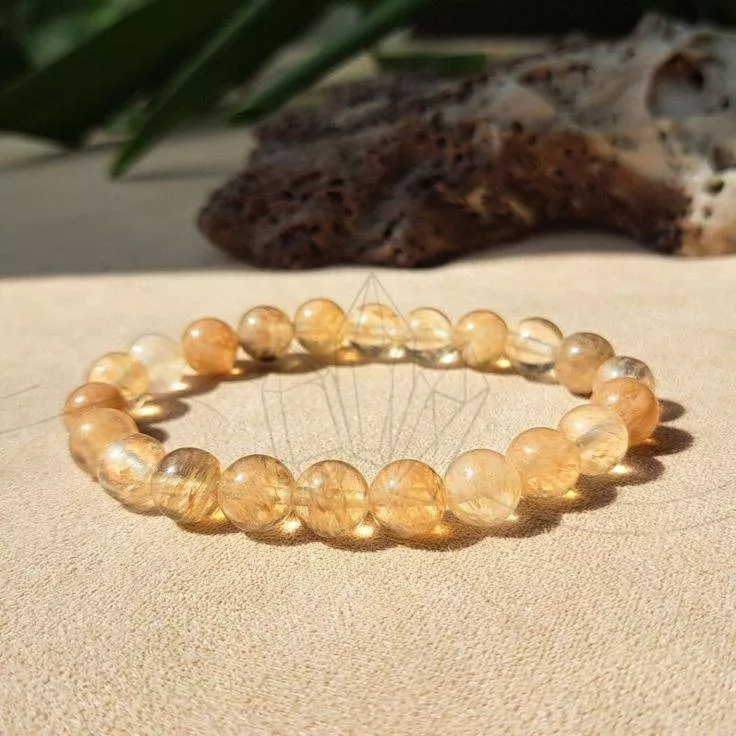Citrine Crystal Bead Bracelet -  - Buy Online at HEALING GEMS