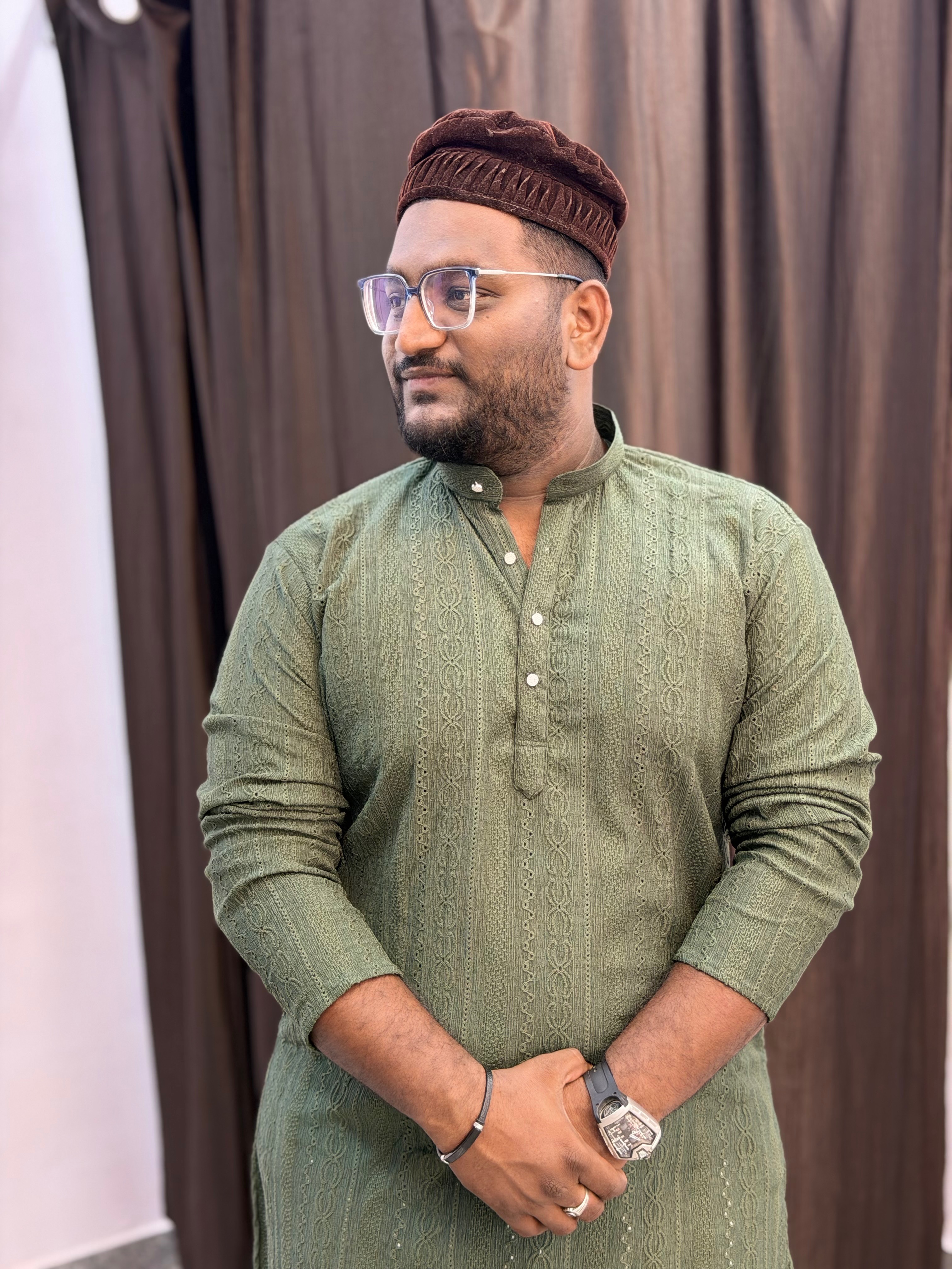 Designer Kurta in Hospet: Elevate Your Style with Chikan Style Embroidery -  - Buy Online at FASHION WEAR