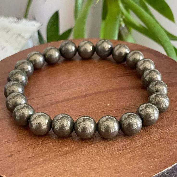  Pyrite Bead Bracelet HEALING GEMS 7TH FLOOR B 710  RJD BUSINESS HUB  KASHA NAGAR ROAD SURAT SURAT GUJARAT 395004 395004
