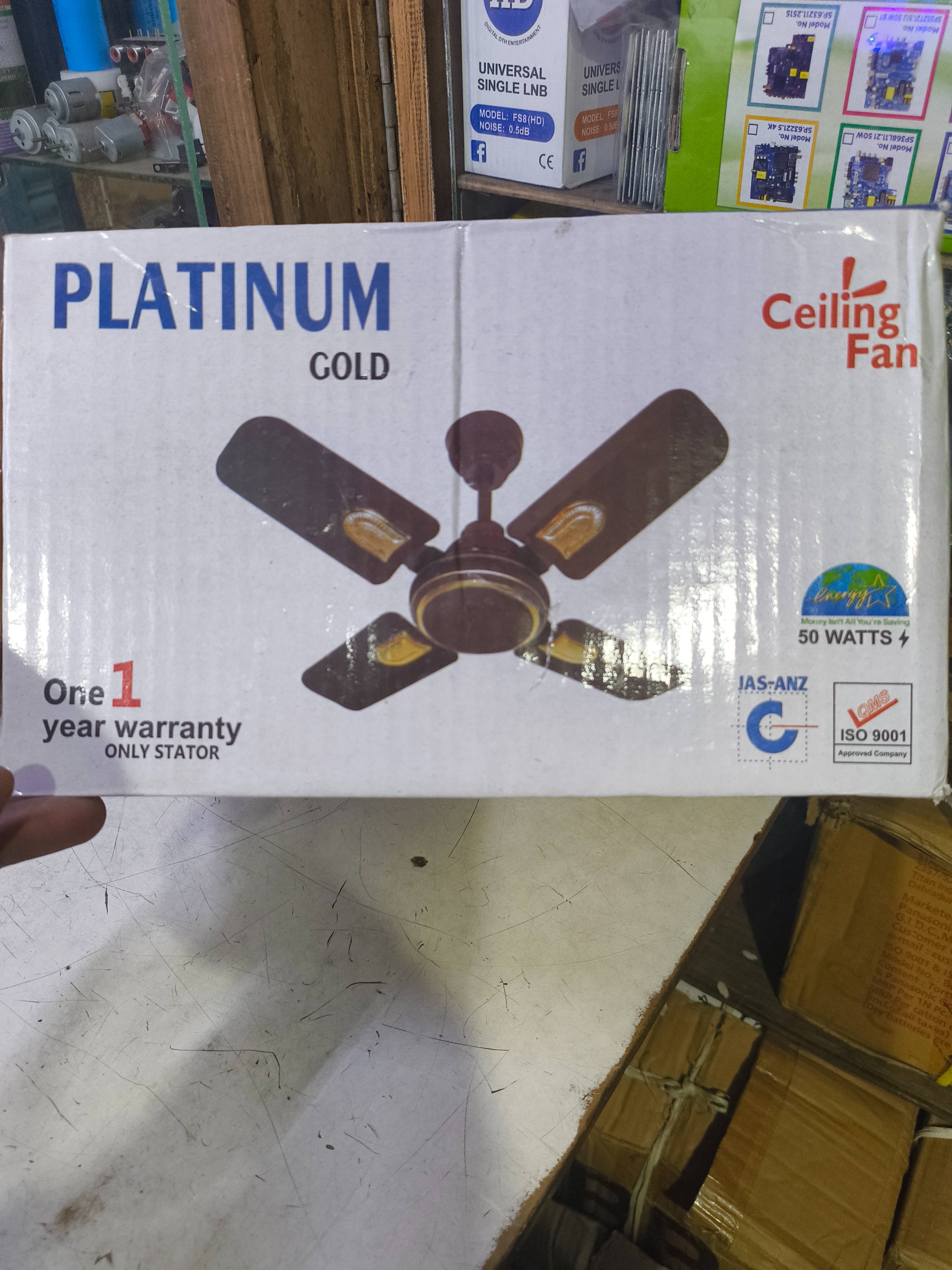 Platinum Gold Ceiling Fan in Narayan Market - Energy-efficient Cooling -  - Buy Online at SANJAY KUMAR SHAW