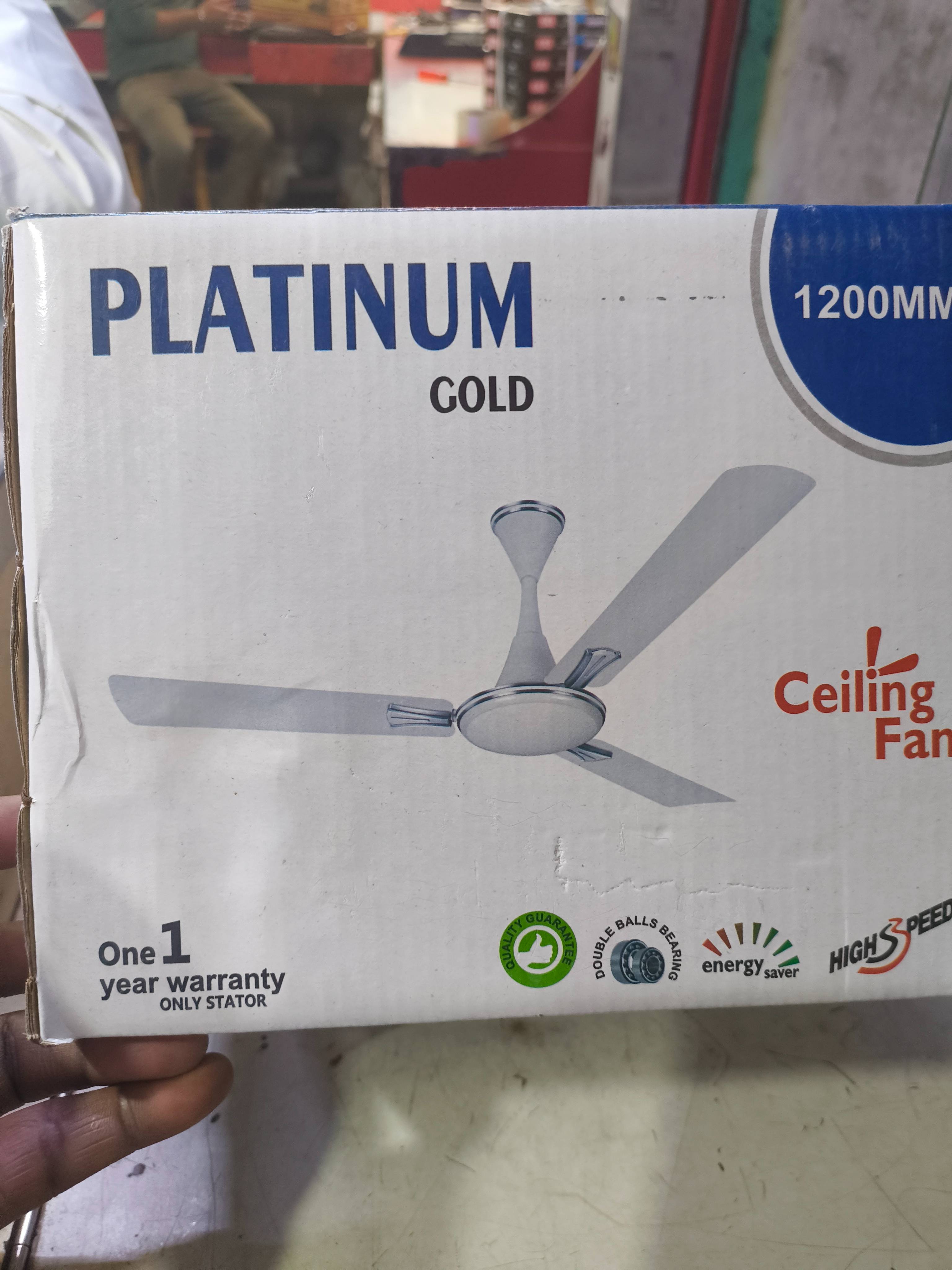 SAMRAT ELECTRONICS Platinum Gold Ceiling Fan in Narayan Market - High-Speed Performance -  - Buy Online at SANJAY KUMAR SHAW