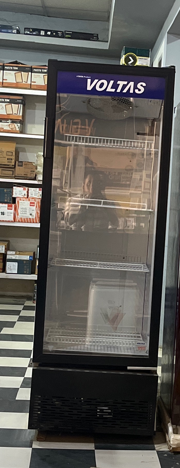 Voltas Fridge in Silchar: Full Glass Body for Efficient Cooling -  - Buy Online at MAZUMDER ELECTRONICS