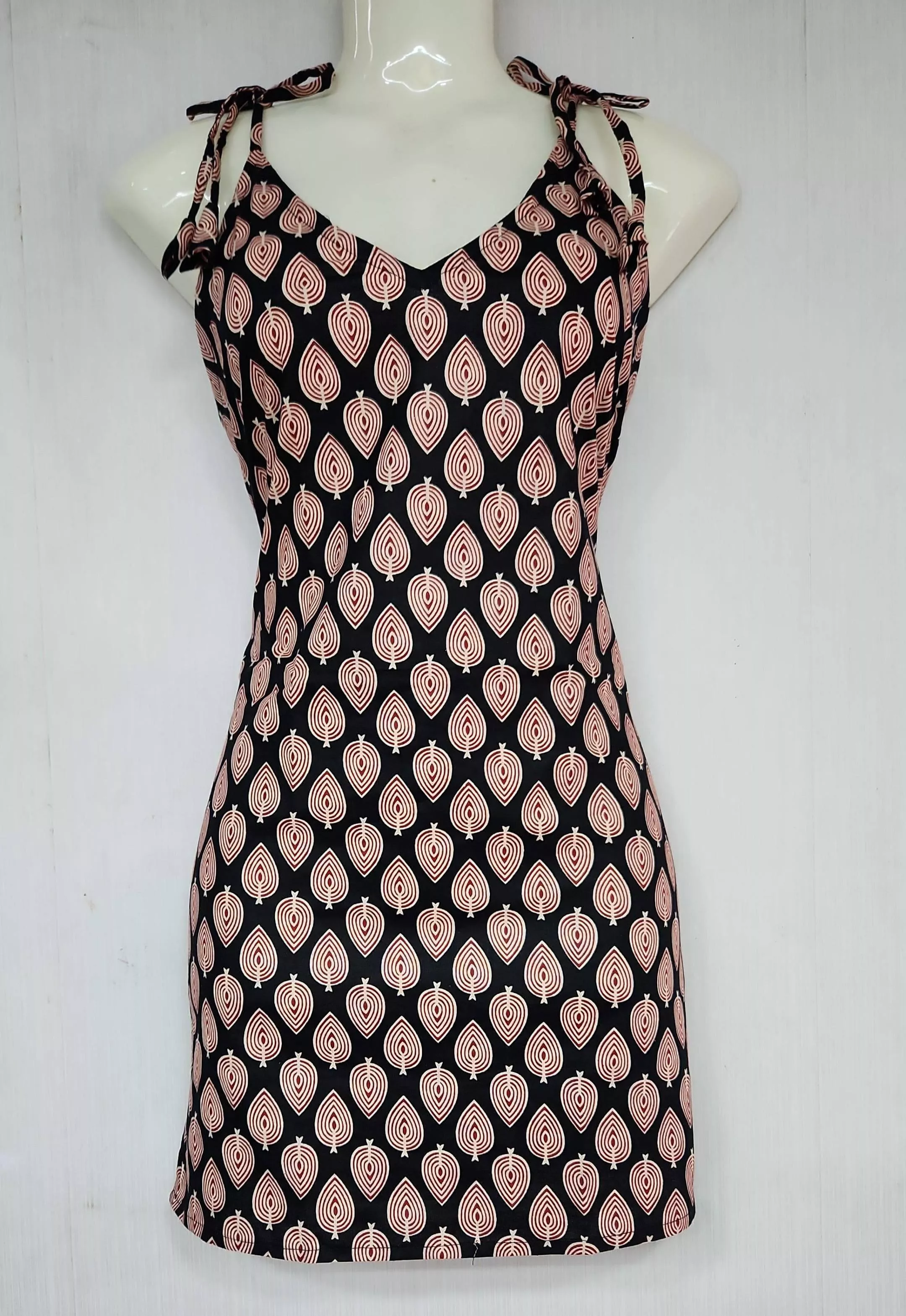 Women's Dresses - Geometric Printed Sleeveless Dress in Pune - Stylish and Comfortable -  - Buy Online at TAF COUTURE