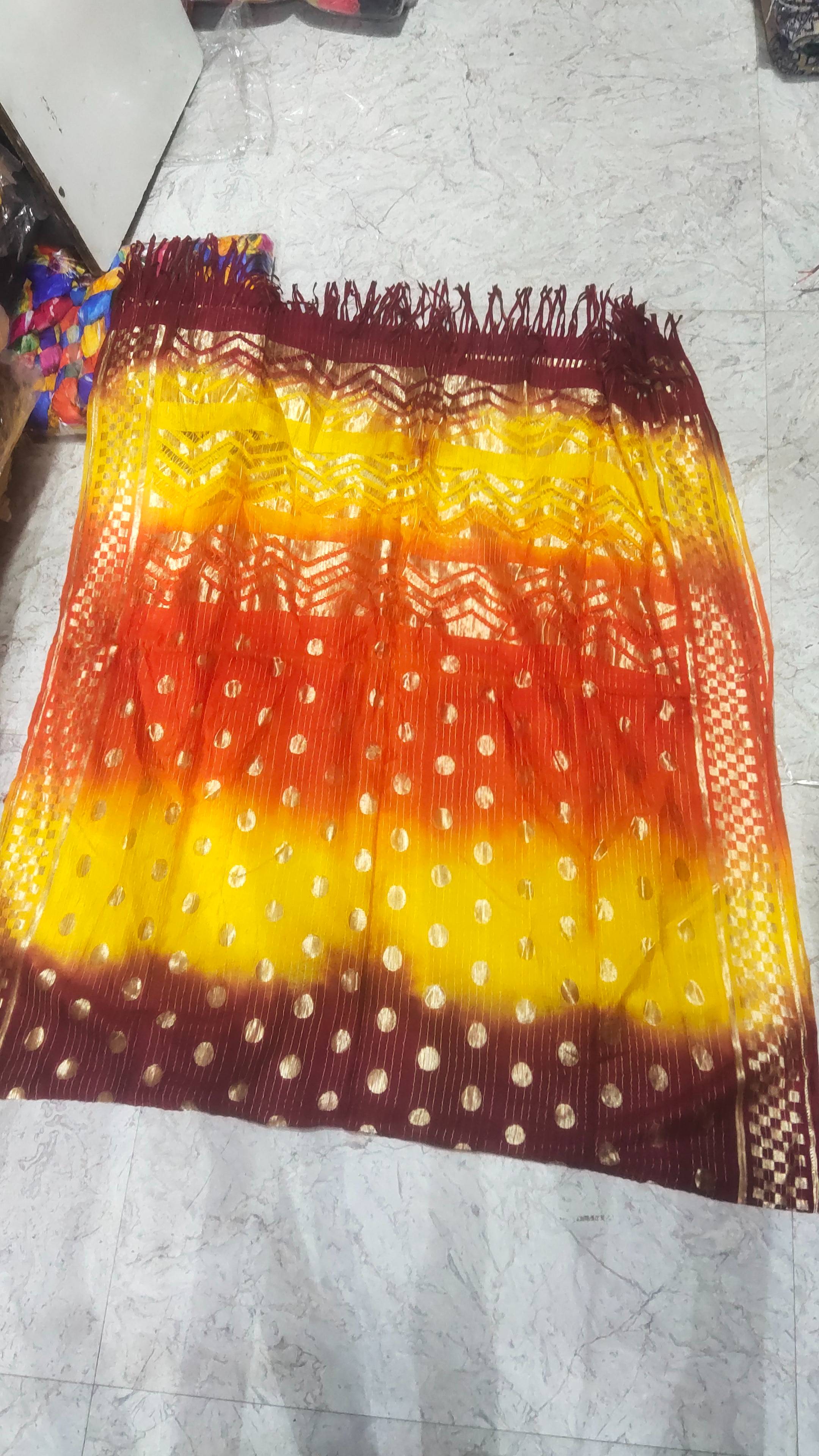 Vibrant Bandhani Dupatta - Traditional Design - bandhani dupatta in [location] - vibrant traditional design - Buy Online at PRAVEEN TEXTILES