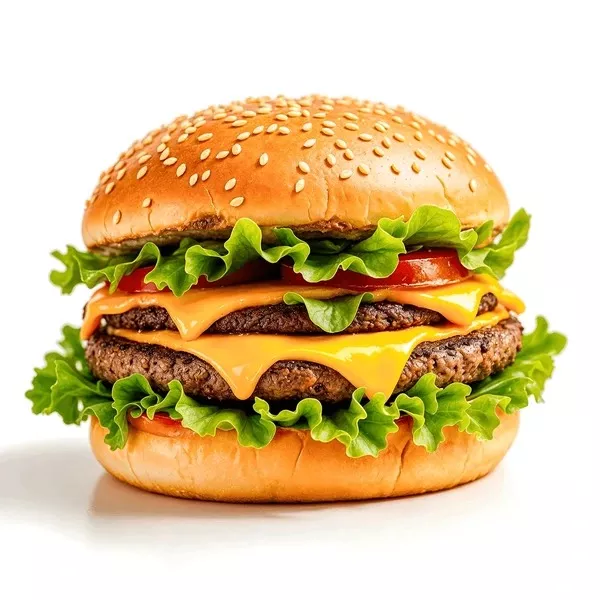 Burger/Double Cheese Burger in Kapurthala - Juicy Beef with Cheddar Cheese -  - Buy Online at RELOAD