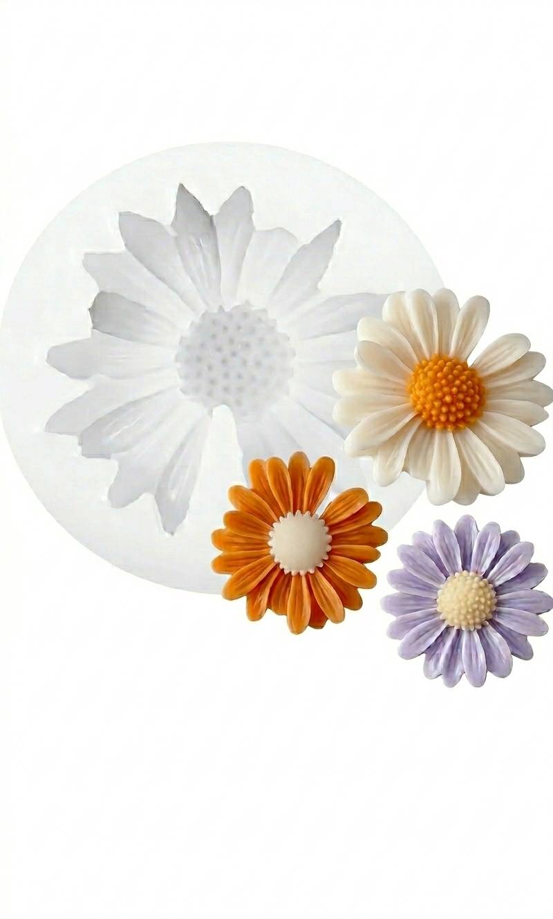 HETTVALLEY - Daisy Candle Mould for Easy Candle Making in AHMEDABAD