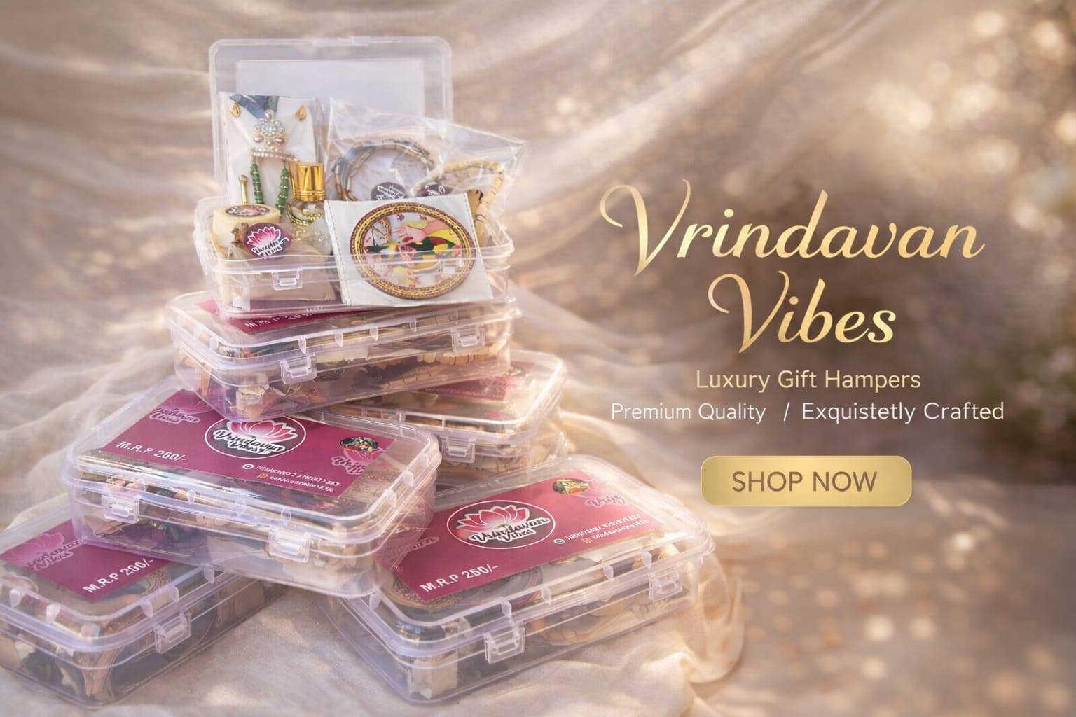 Vrindavan Vibes Spiritual Gift Box in Mathura: Elevate Your Spiritual Journey -  - Buy Online at VRINDAVAN VIBE S