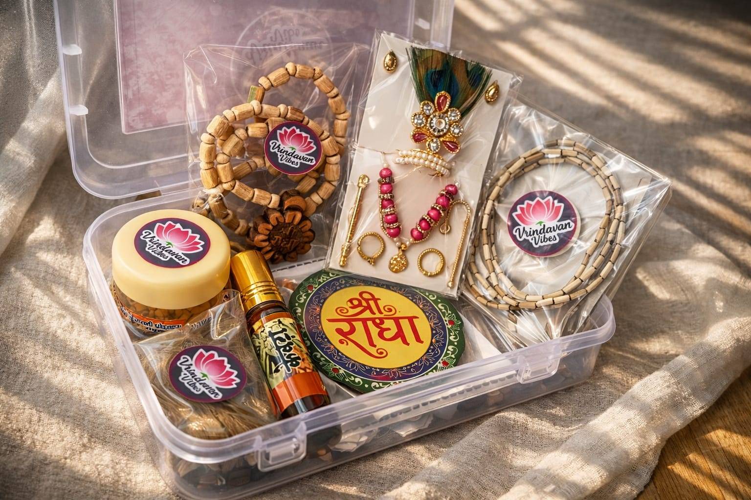 Vrindavan Vibes Spiritual Gift Box in Mathura: Elevate Your Spiritual Journey - Image 1