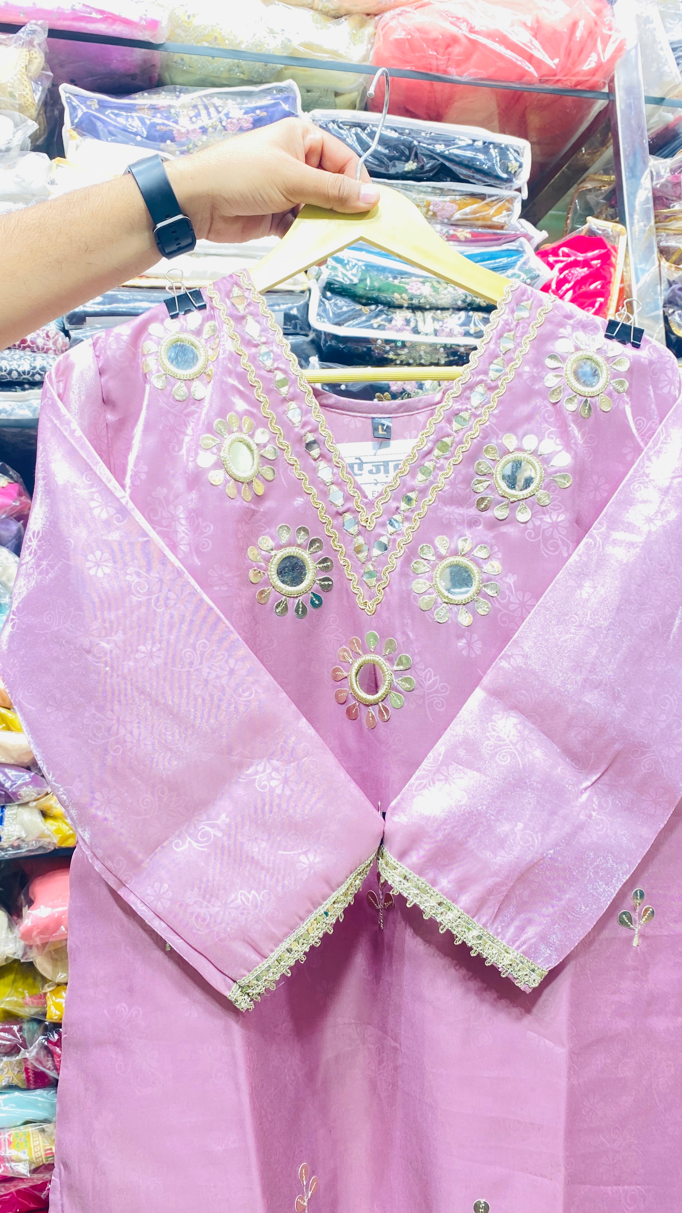 Pakistani Kurta Pent in Old Jail Road, Jhalawar - Fandy Mirror Work - Image 1