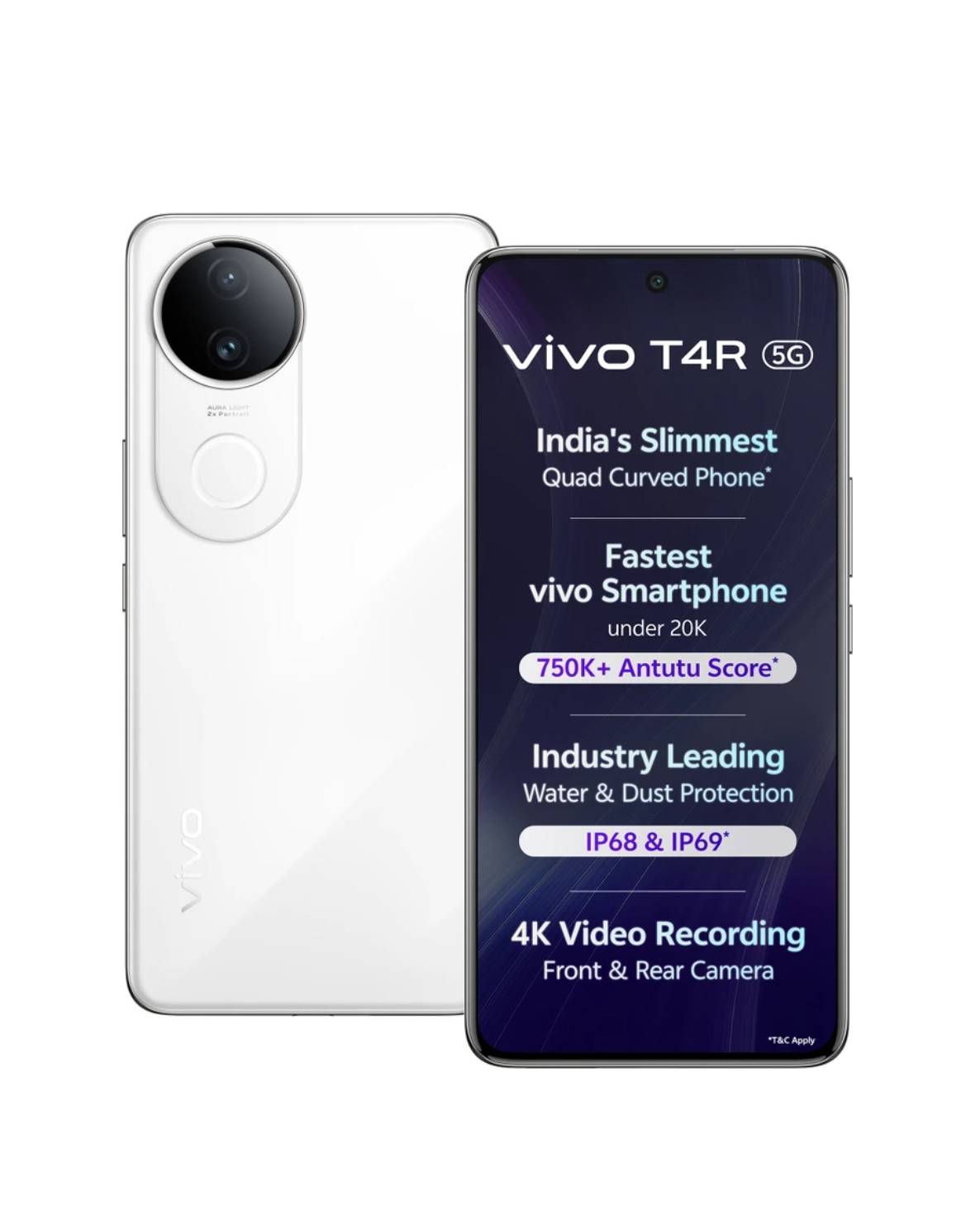 VIVO T4R 5G ( 12 GB RAM + 256 GB ) in Naka Satrikh with Dimensity 7400 Processor - Image 1