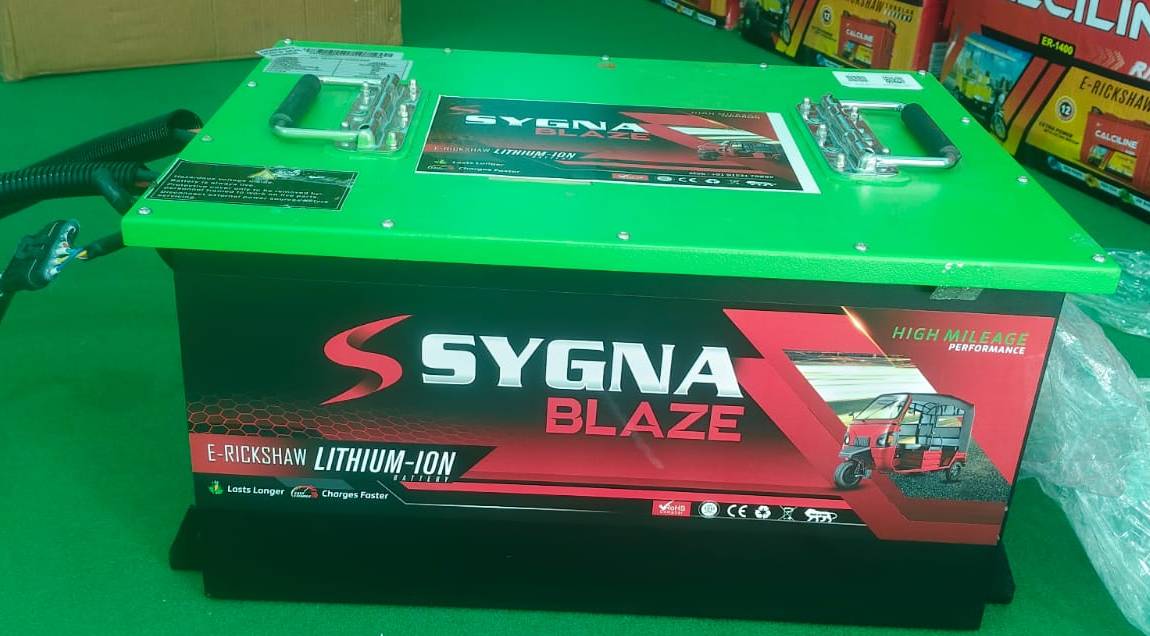  SYGNA BLAZE PREMIUM LITHIUM BATTERY in Bairgachi 105Ah with 36 Months Warranty M ECO Bairgachi  Bairgachi Mathpara  Near By Grehosovha Marbale
