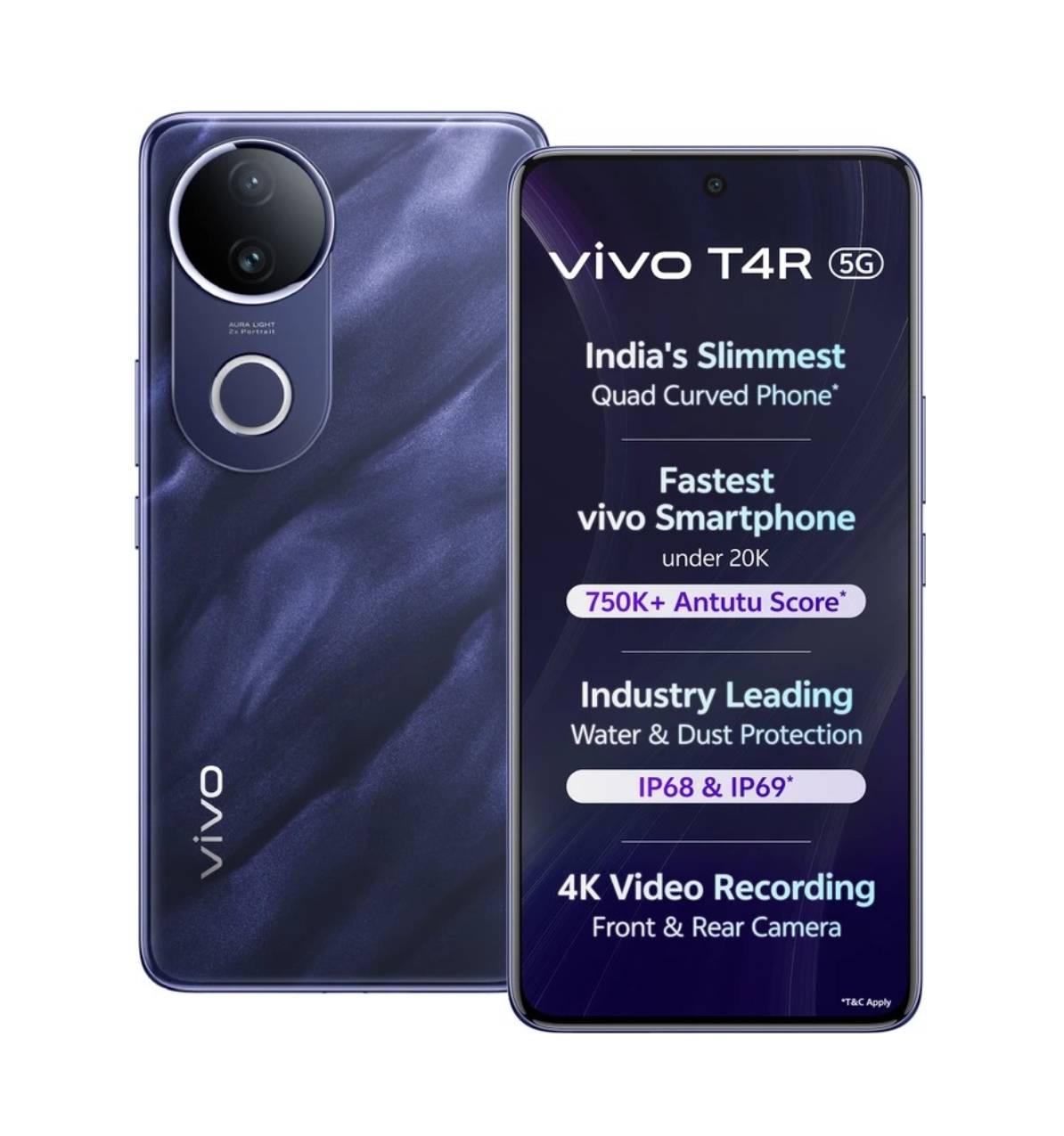 VIVO T4R 5G  ( 12 GB RAM + 256 GB ) in ASFAQ COMPLEXNAKA SATRIKH - Dimensity 7400 Processor -  - Buy Online at GMS WORLD