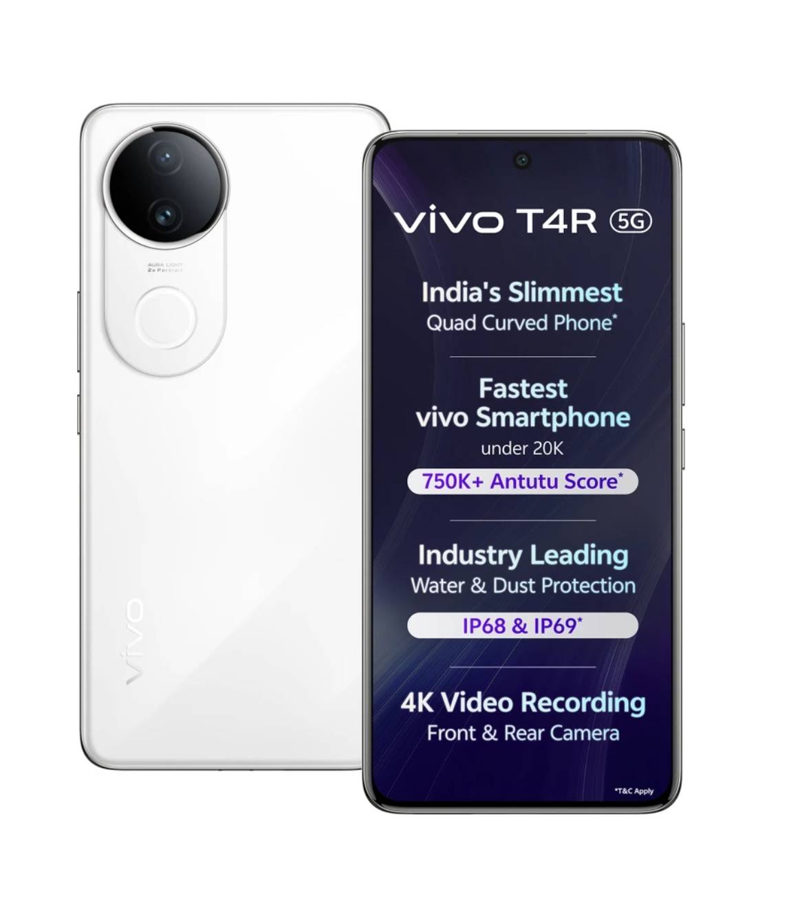 VIVO T4R 5G ( 8 GB RAMB + 128 GB ) in SATRIKH with Dimensity 7400 Octa Core Processor -  - Buy Online at GMS WORLD