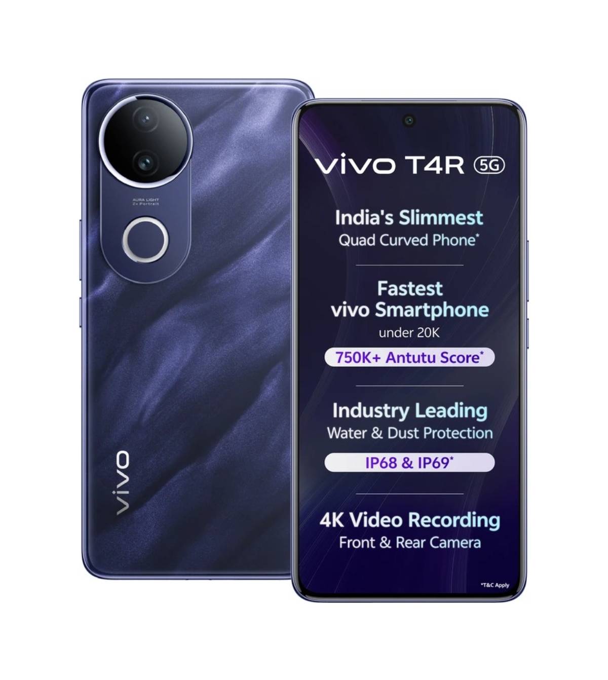 VIVO T4R 5G ( 8 GB RAMB + 128 GB ) in SATRIKH with Dimensity 7400 Octa Core Processor - Image 1