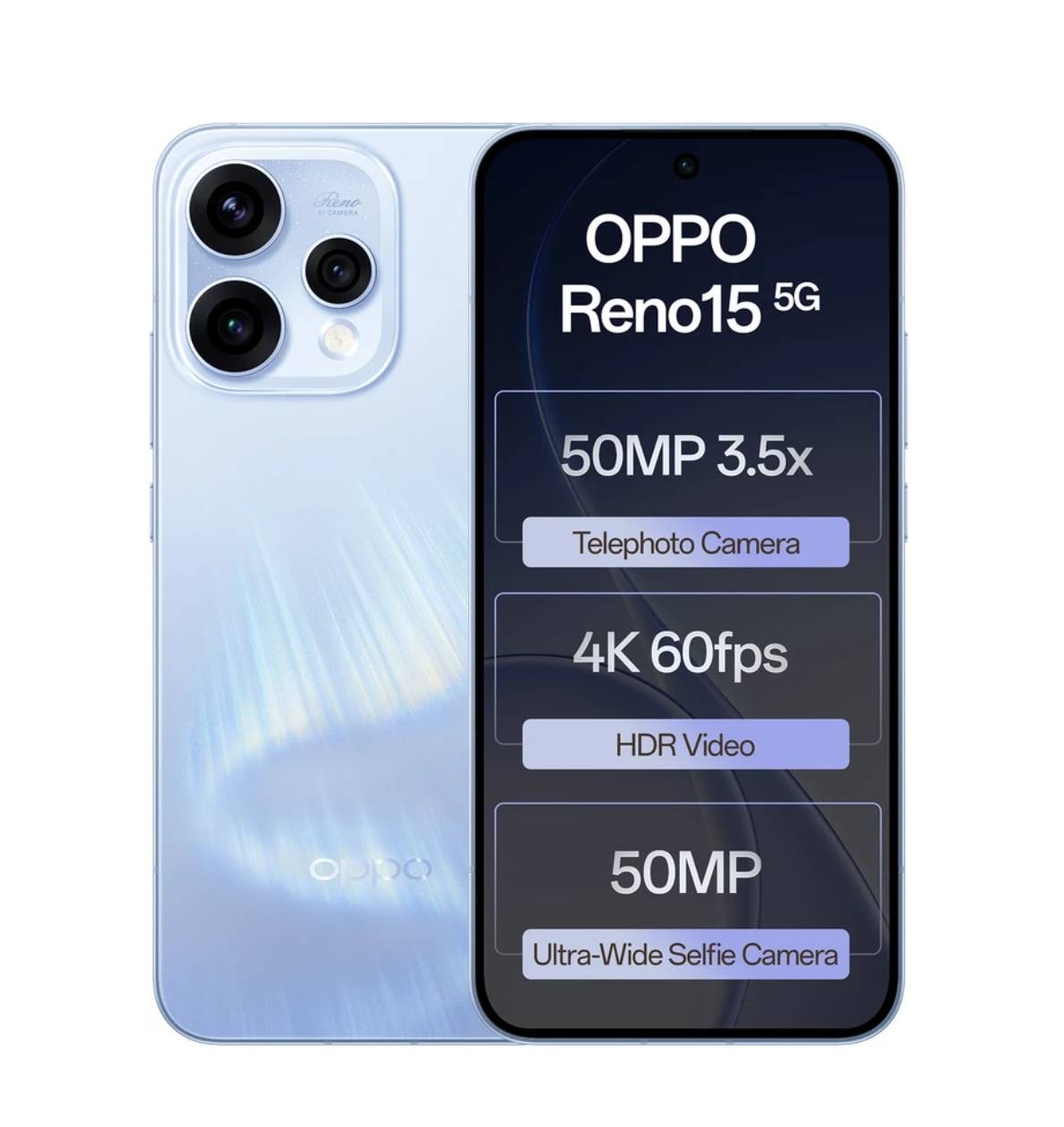 OPPO Reno 15 5G in ASFAQ COMPLEXNAKA SATRIKH | 12 GB RAM + 512 GB ROM High-Speed Performance - Image 2