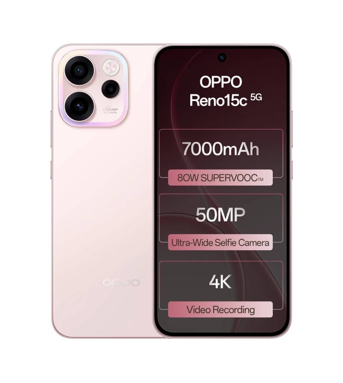 OPPO Reno 15c 5G in SATRIKH with ( 12 GB RAM  + 256 GB ROM ) Lightning Fast Performance - Image 1