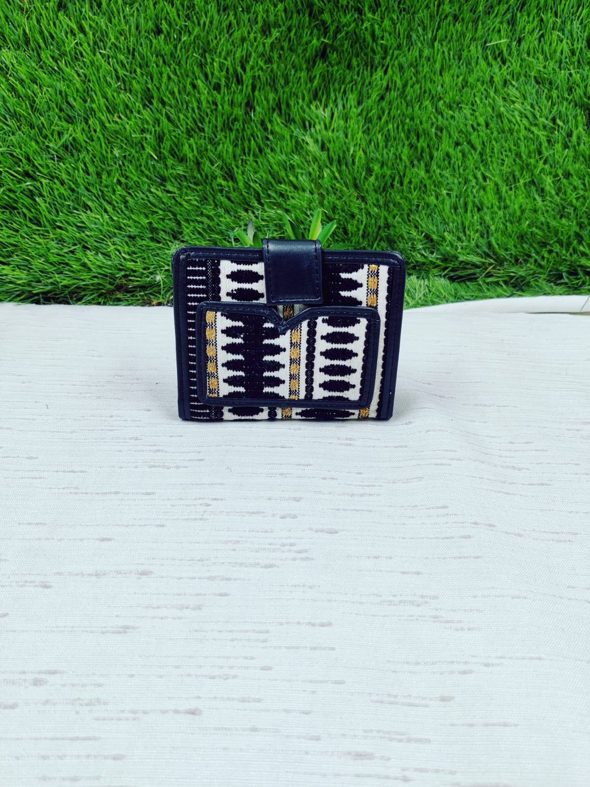 Women's Mini Jacquard Wallet in Dwarkapuri with Multiple Pockets - Image 1