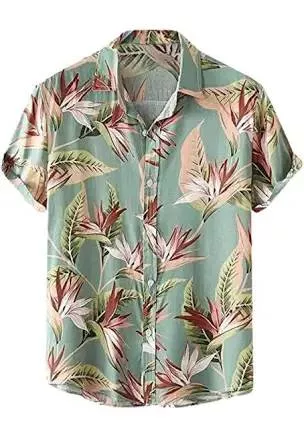 Men's Tropical Leaf Print Shirt in Hayat Nagar: Stylish and Comfortable -  - Buy Online at SUKHDEV SINGH