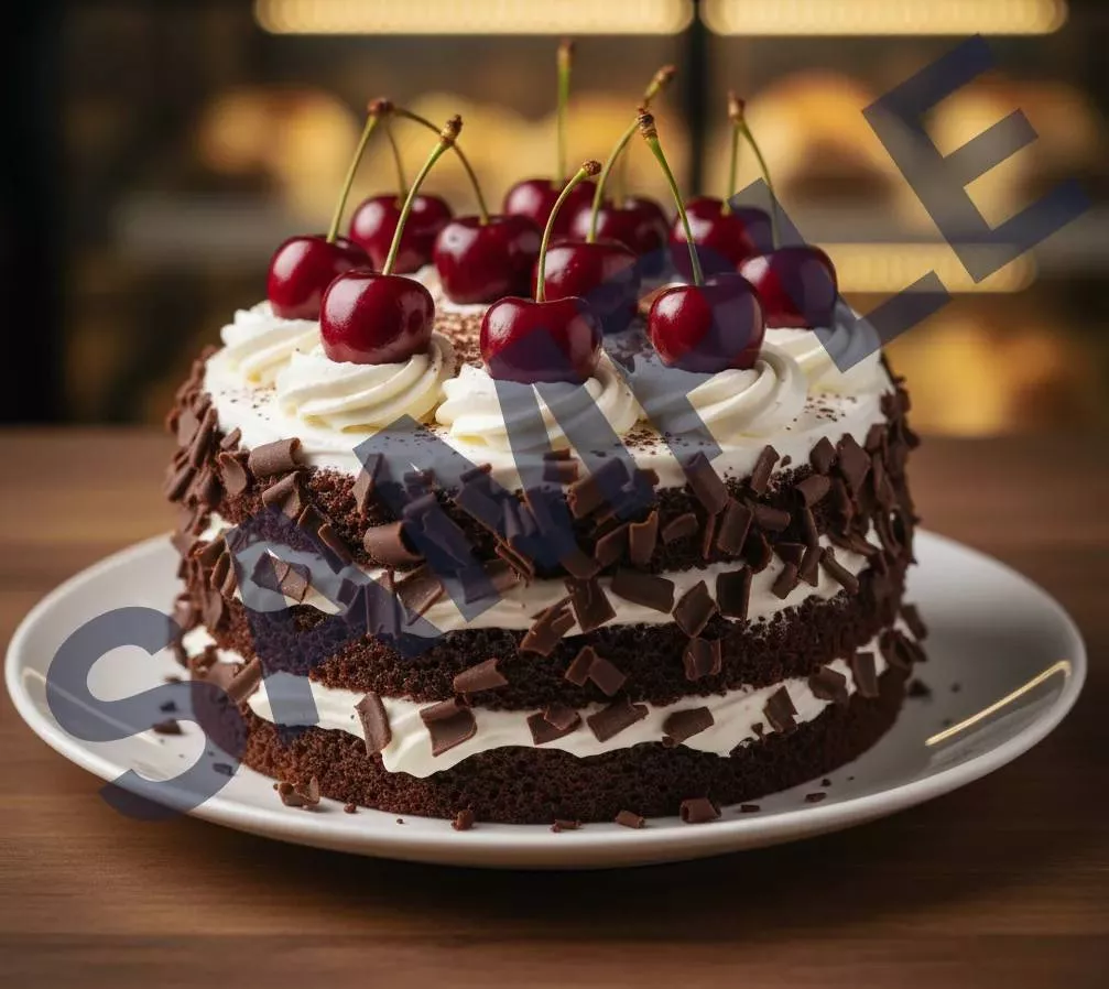 WHEAT BAKERS Black Forest Cake in Zirakpur with Fresh Cream and Cherry Toppings -  - Buy Online at KASHVI JAIN