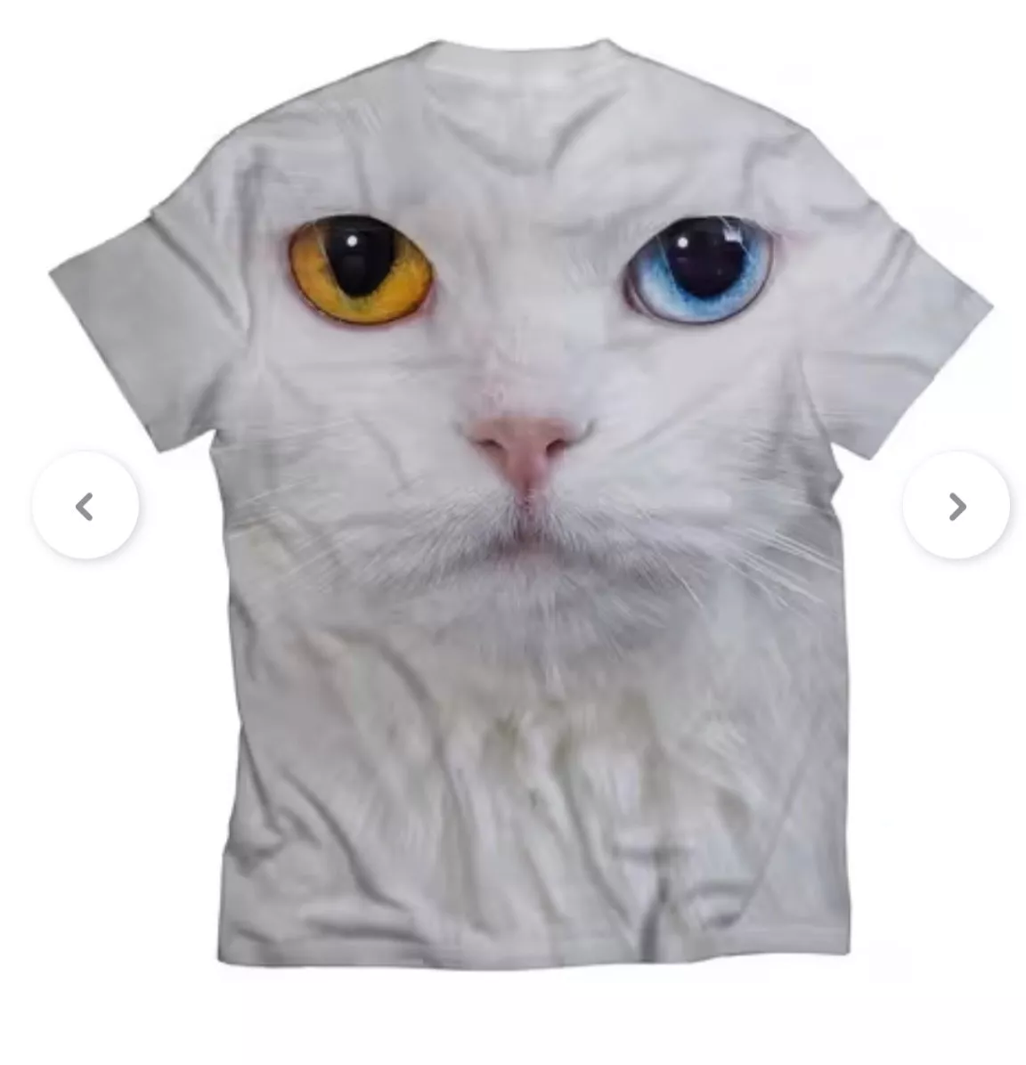 Cat Face T-Shirt in Lakhipur: Unisex 3D Cat Face Tee -  - Buy Online at KARMAKAR BASTRALAYA