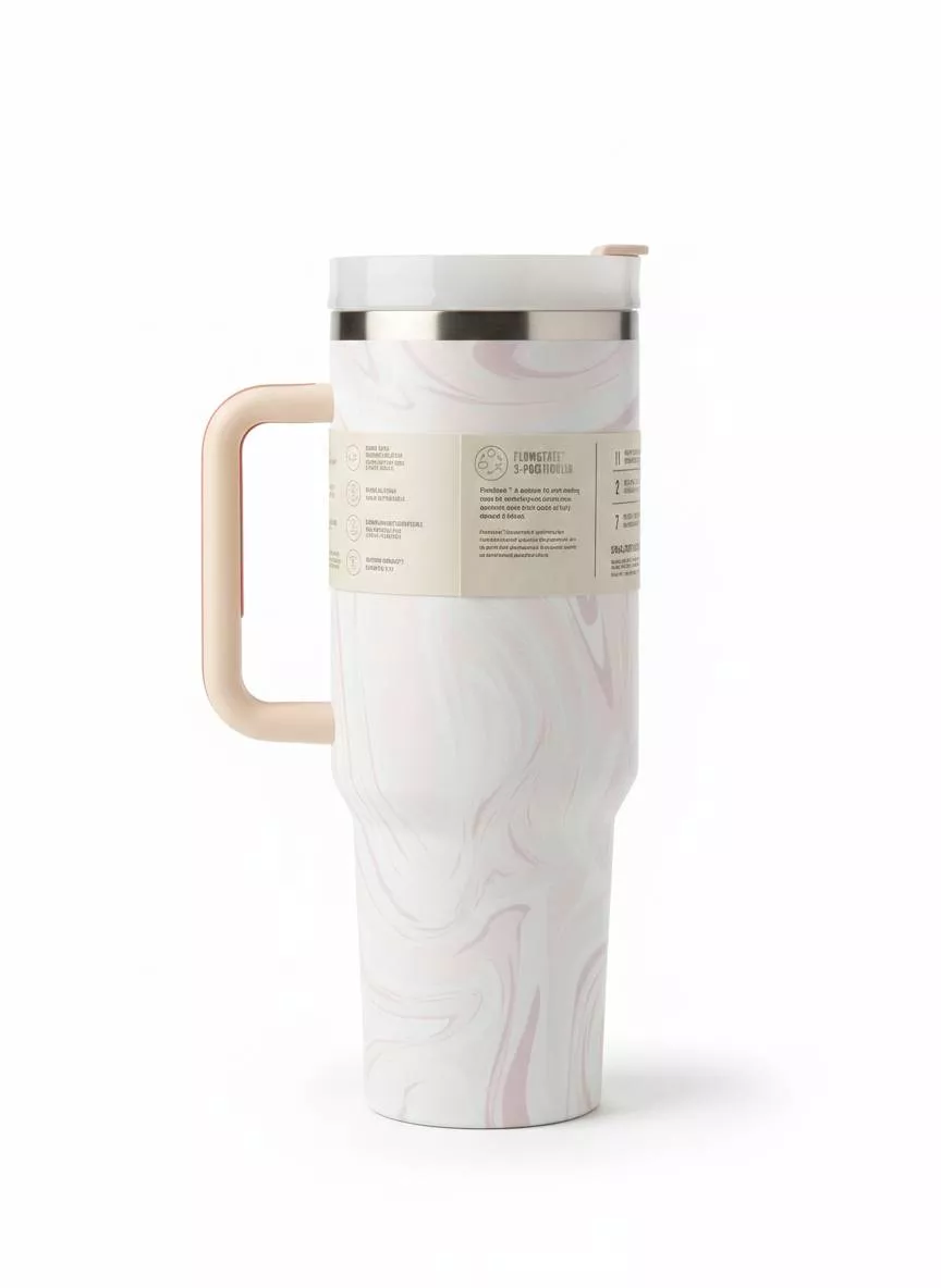 Travel Mug: Marble Insulated Travel Mug in [Location] Keeps Drinks Hot -  - Buy Online at NAVYUG ENTERPRISES