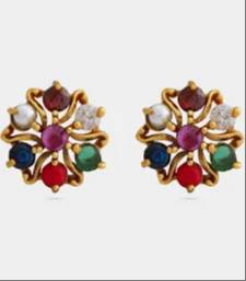 Jewelry/Navrathan Ear Tops in Hyderabad: Elevate Your Style