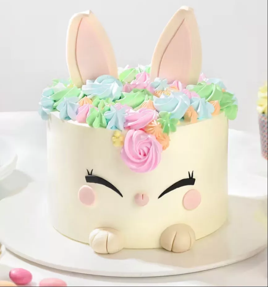 Bunny Themed Birthday Cake in Sabjimandi - Colorful and Adorable Design -  - Buy Online at GOLDEN  FRUIT  COMPANY