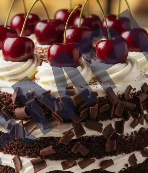Black Forest Cake in Zirakpur Punjab with Cream and Cherries -  - Buy Online at PAV ENTERPRISES