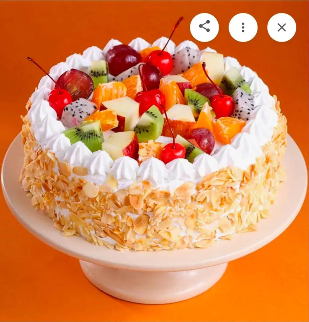 Fresh Fruit Topping Cream Cake in Mainbazar FatakDabwali - Decadent Delight -  - Buy Online at BANSAL MILK CENTER