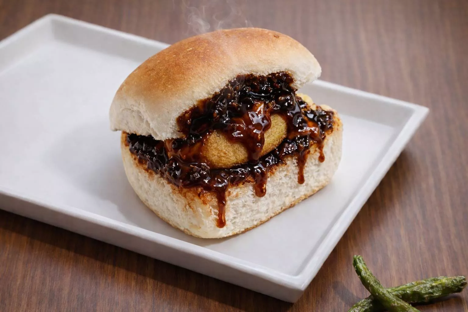 Indian Street Food: Smokey Barbeque Vada Pav in New Ashok Nagar - Delicious Twist -  - Buy Online at JUGGERNAUT KITCHENS