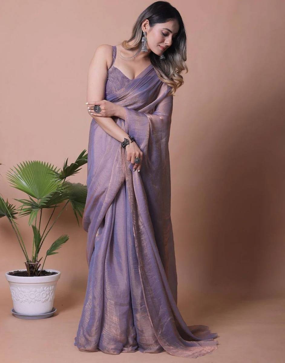 Women's Solid Pure Chiffon Saree in Armori: Luxurious Ethnic Wear -  - Buy Online at AMIN NAJMUDDIN LALANI