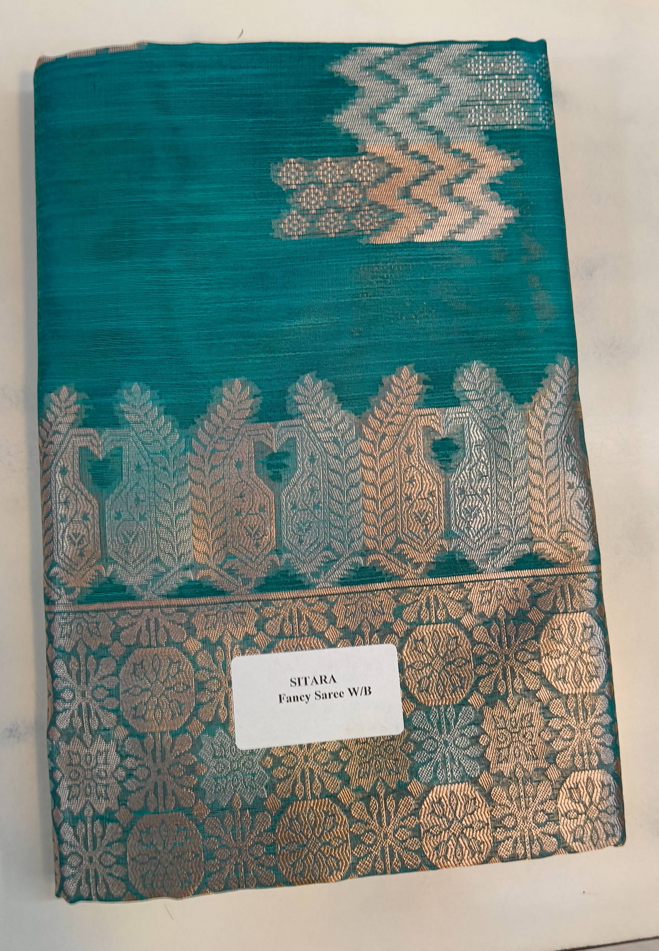 Lelan Silk Saree in Mumbai: Sitara Fancy Saree with Rich Traditional Patterns - Image 2