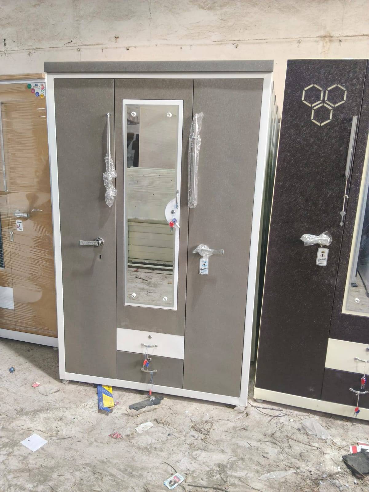 Swastik Furniture Steel Almirah in Ujjain Mirror Door Design -  - Buy Online at VASUDEV PANCHAL