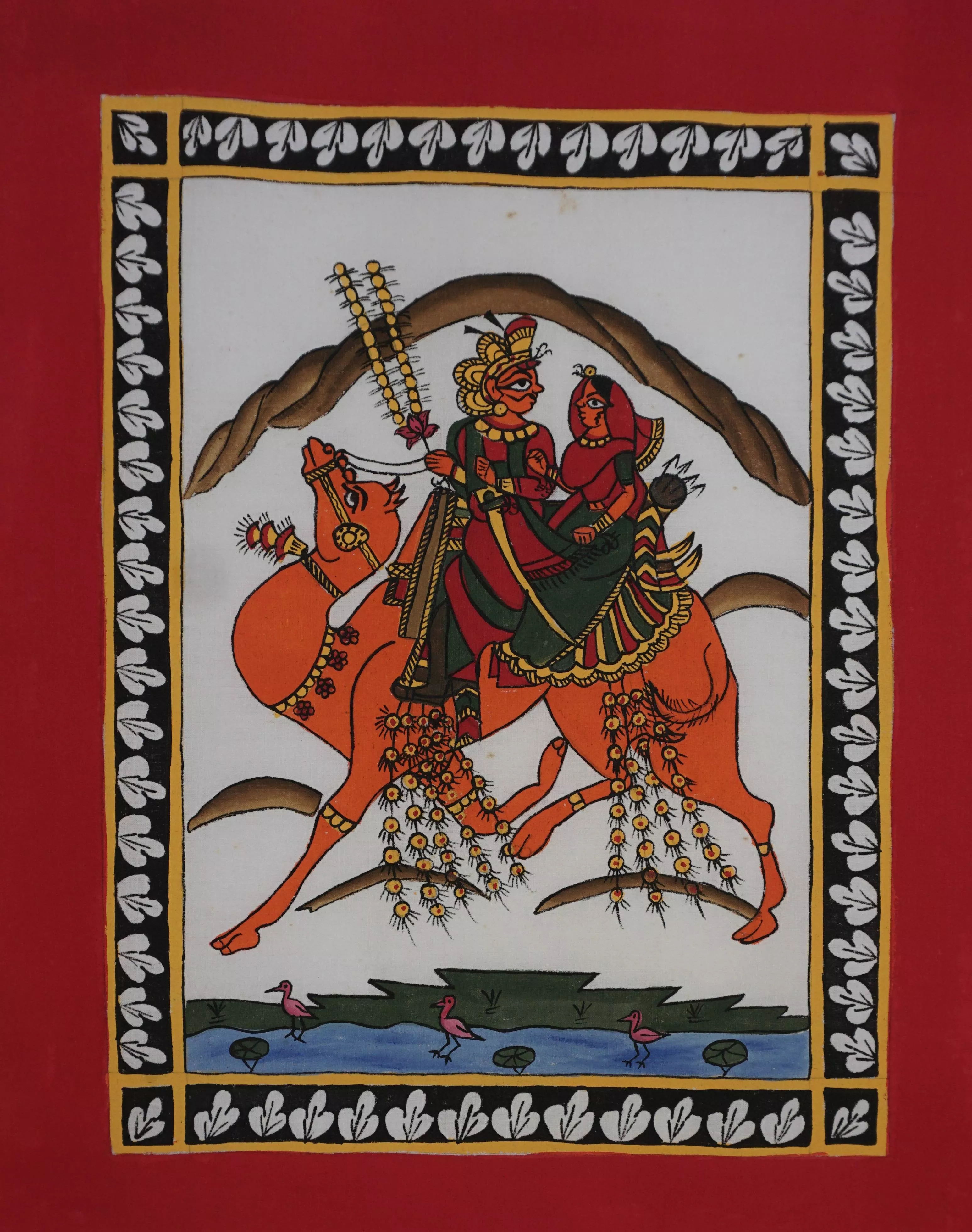 Dhol-Maru, a folklore of Rajasthan,Phad Artwork -  - Buy Online at CHITRABHOOMI