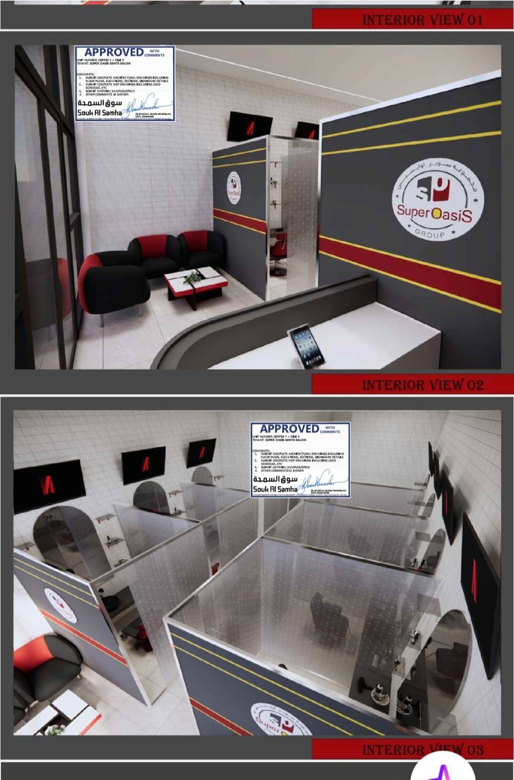 Gents Saloon Interior Work in Valiyanoor: Elevate Your Grooming Experience - Image 2